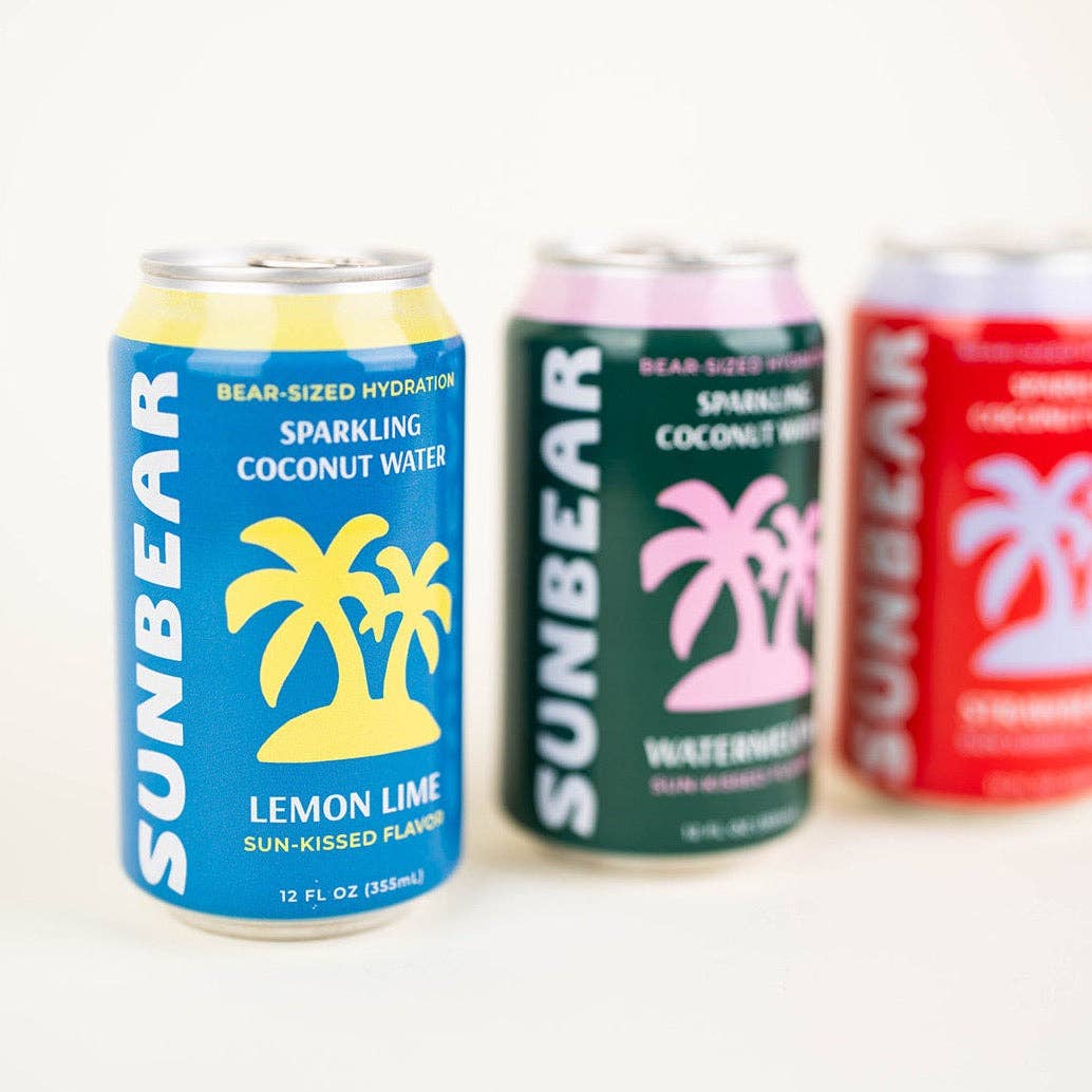 Sunbear - Sparkling Coconut Water — Lemon Lime 12 Pack