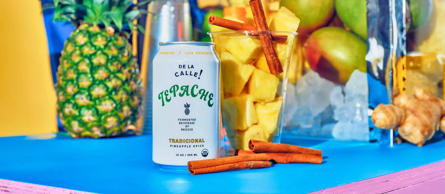 De La Calle - Pineapple Spice Tepache Fermented Beverage (12 Pack)