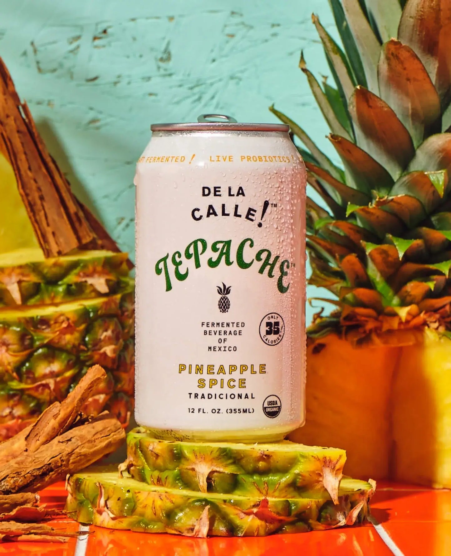 De La Calle - Pineapple Spice Tepache Fermented Beverage (12 Pack)